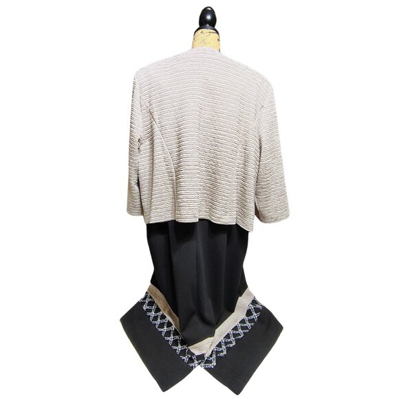 Maya Brooke Almond Black 2 Piece Jacket Dress Set 24W Formal Wedding Church NWT - Picture 8 of 13